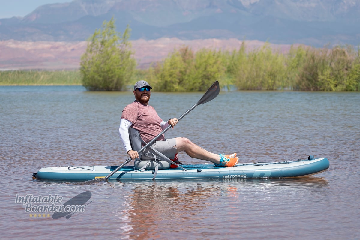 Retrospec Weekender Plus iSUP kayak conversion