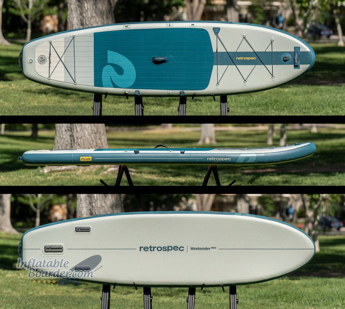 Retrospec Weekender Plus iSUP size and shape