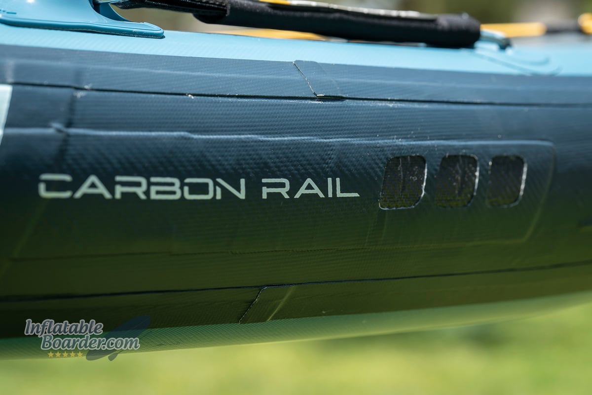 Blackfin Model X 6.0 iSUP carbon fiber fabric rail