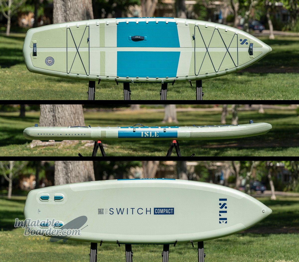 Isle Switch Compact iSUP size and shape