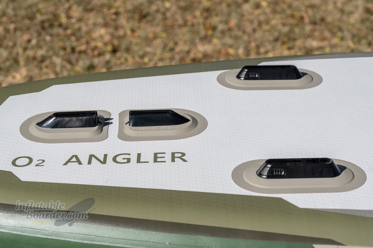 Glide O2 Angler 3.0 review - fin boxes
