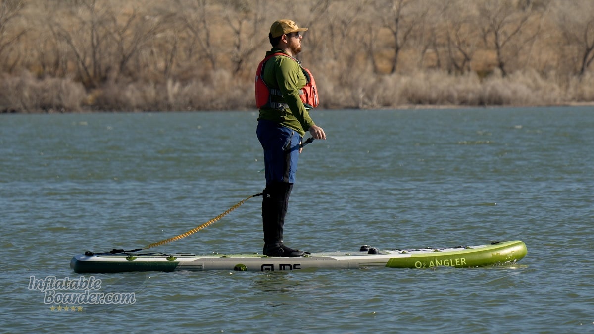 Glide O2 Angler 3.0 review - rigid while standing